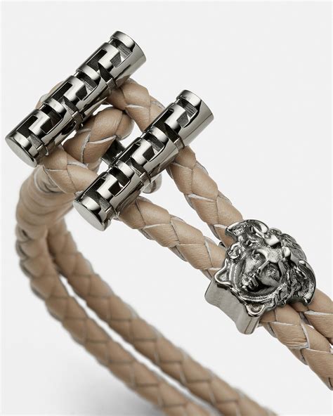 versace bracelet mens|versace medusa braided bracelet.